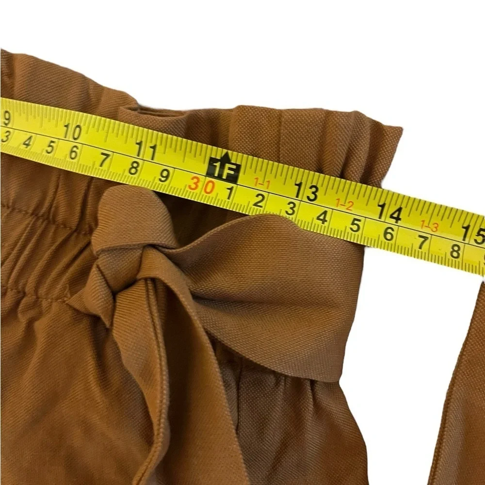 J. Crew Gold Brown Paperbag Waist Pants Sz 6